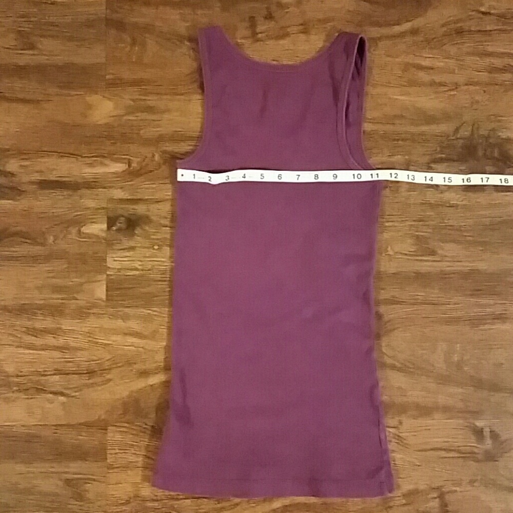 Purple Ribbed Tank Top - Picture 4 of 6